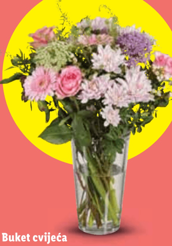 Buket cvijeća - Akcija u trgovini Lidl