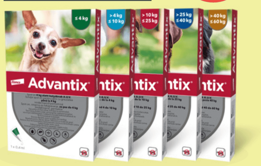 ADVANTIX ampula 10 do 25 kg - Akcija u trgovini Zoo City