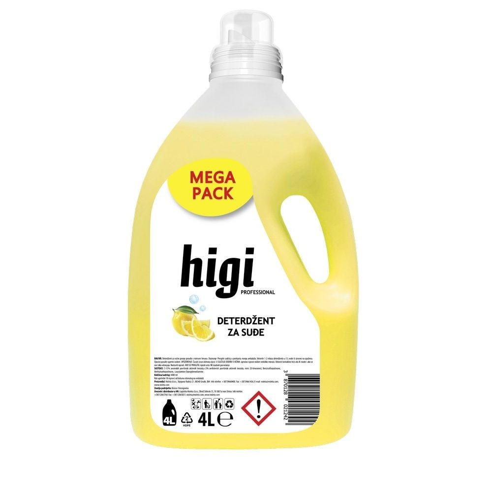 Higi deterdžent za pranje suđa 4 l Akcija u trgovini Stanić Diskont