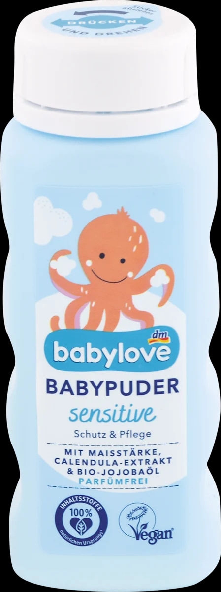 babylove dječji puder sensitive 100 g Akcija u trgovini Dm