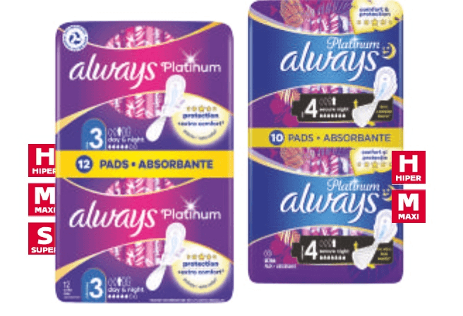 Always Higijenski ulošci 12 kom ili 10 kom - Akcija u trgovini Tommy