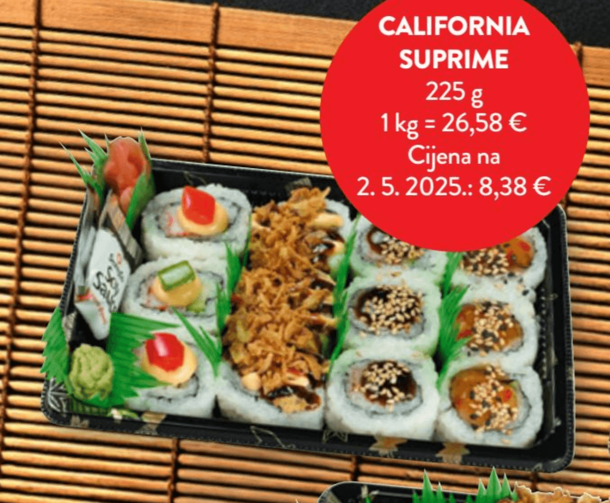 Sushi 1 kom Red Dragon - Akcija u trgovini Spar