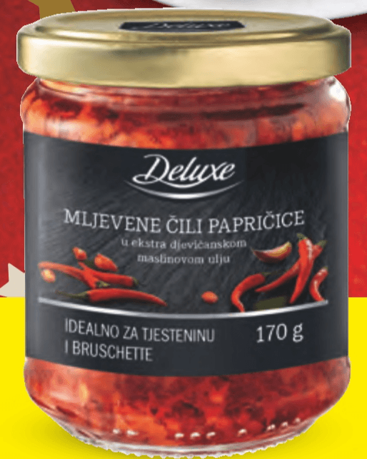 Deluxe Mljevene čili papričice 170 g - Akcija u trgovini Lidl