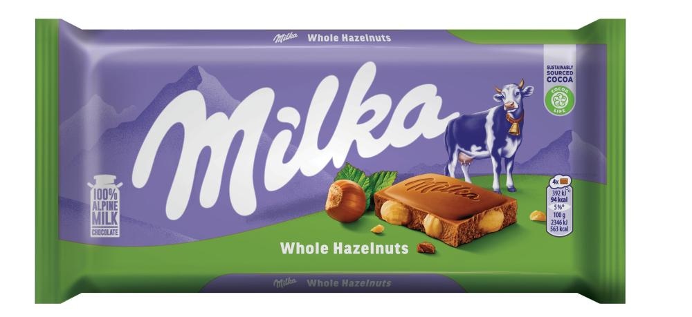 MILKA Milka whole hazelnuts 95g - Akcija u trgovini Pivac