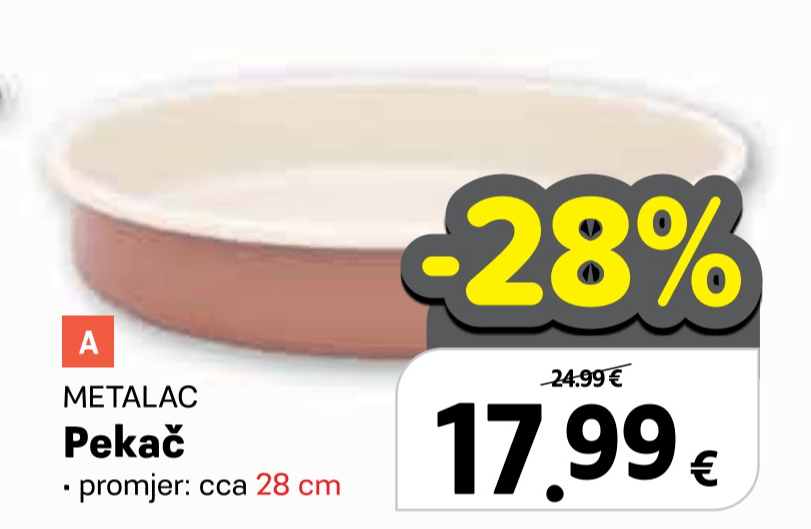 METALAC Pekač - Akcija u trgovini Plodine