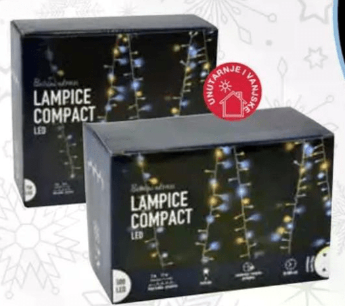 LED božićne lampice SIGA 200 L, 6 m - Akcija u trgovini Pevex