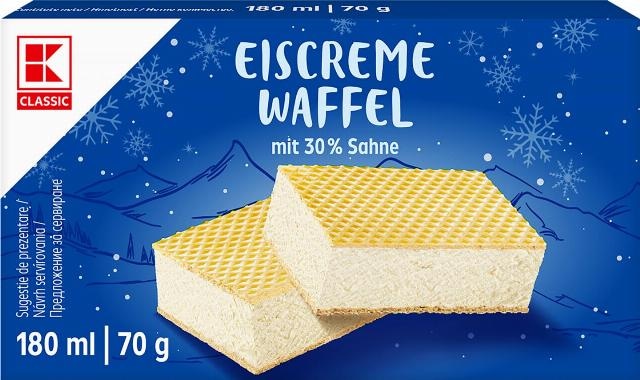 Eiscreme Waffel 180 ml | 70 g Classic - Akcija u trgovini Kaufland