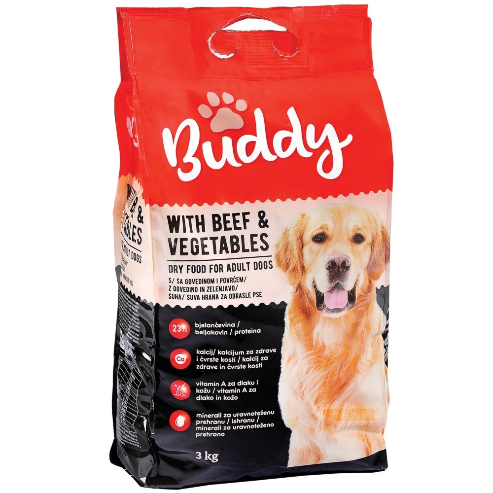 Buddy hrana za pse 3 kg Akcija u trgovini Konzum