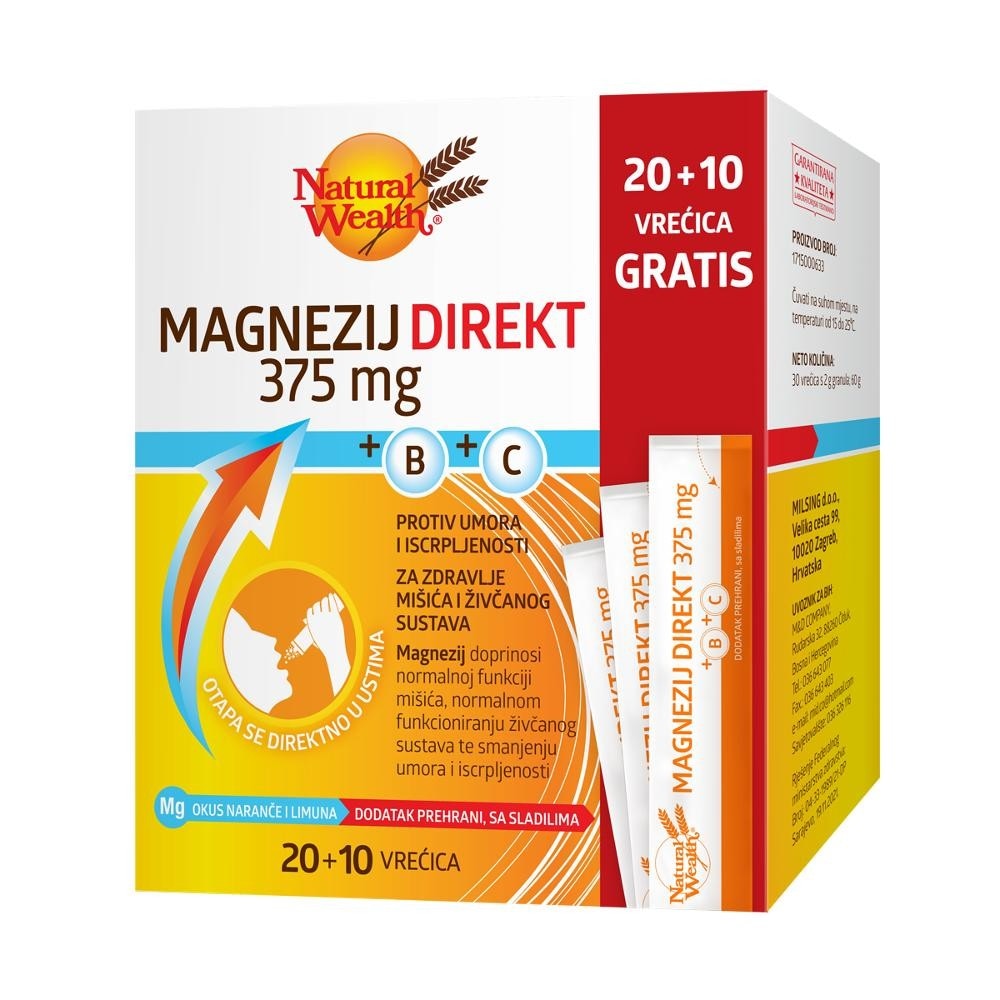 Natural Wealth Magnezij Direkt 30/1 Akcija u trgovini Bipa