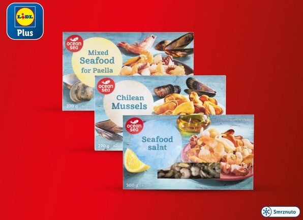 OCEAN SEA Morski plodovi 300 g - Akcija u trgovini Lidl