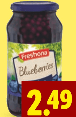 Freshona Šumske borovnice 510 g (ocijeđene mase) - Akcija u trgovini Lidl