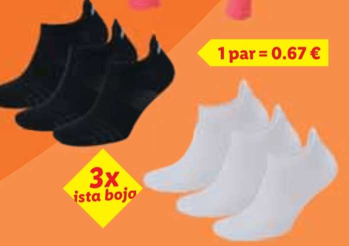 Sportske čarape 3 para u setu CRIVIT - Akcija u trgovini Lidl