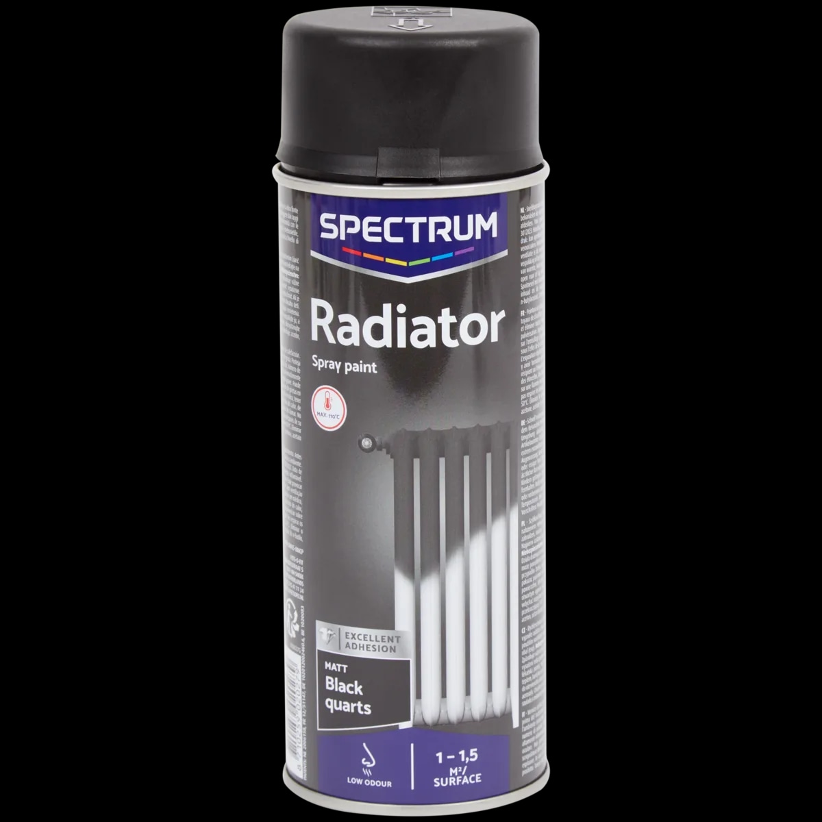 Spectrum mat boja za radijatore crna 400 ml - Akcija u trgovini Action