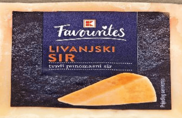Livanjski tvrdi sir 200 g K-Favourites - Akcija u trgovini Kaufland