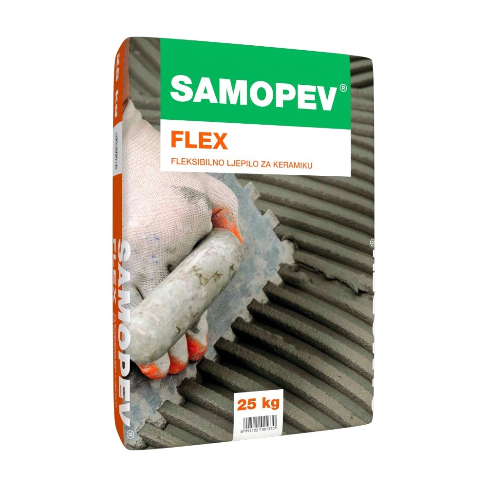 Samopev Flex fleksibilno ljepilo za keramiku 25 kg Akcija u trgovini Pevex