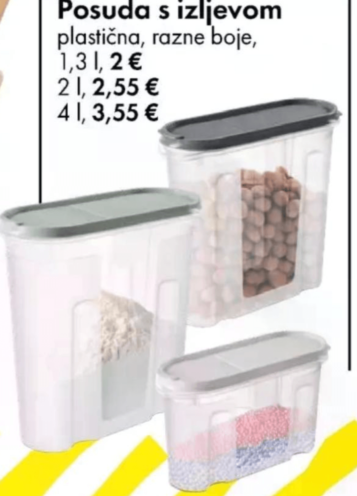 Posuda s izljevom - Akcija u trgovini Tedi