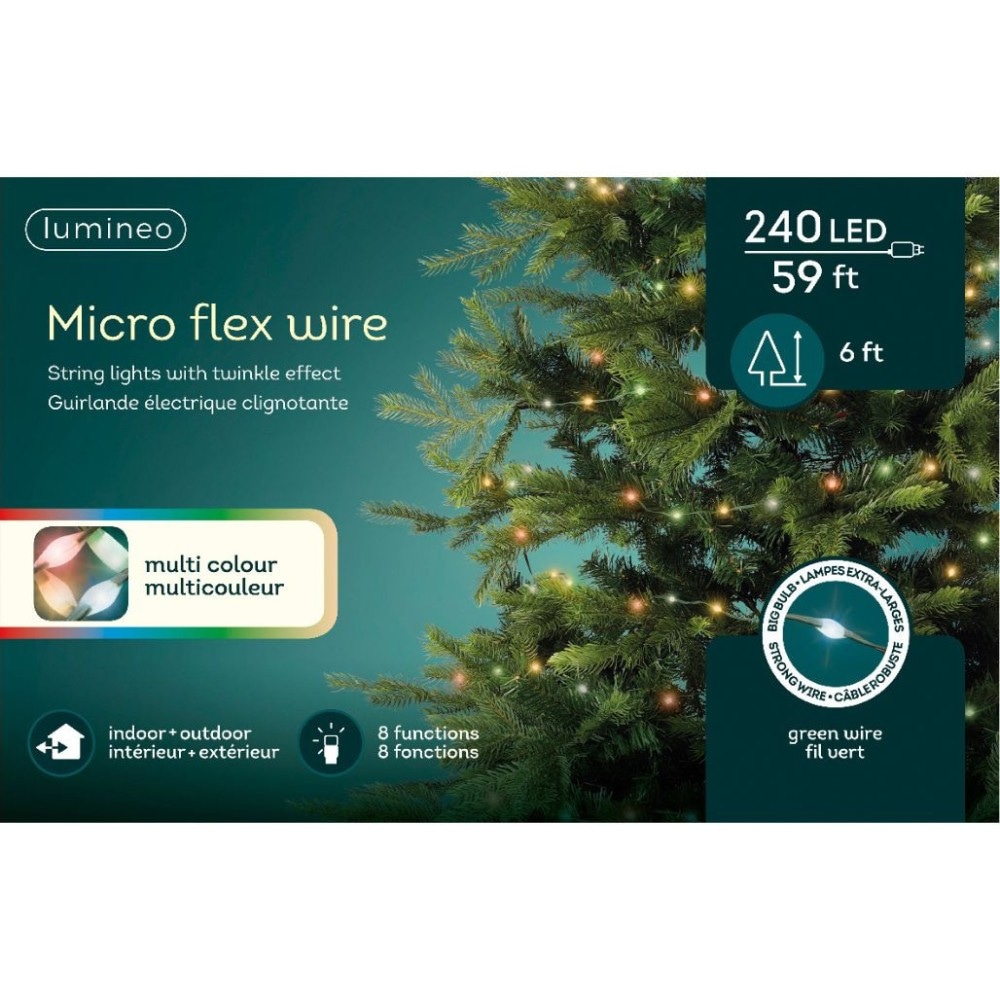 Lumineo Božićne LED lampice Micro wire light 180 ili 210 cm Akcija u trgovini Plodine