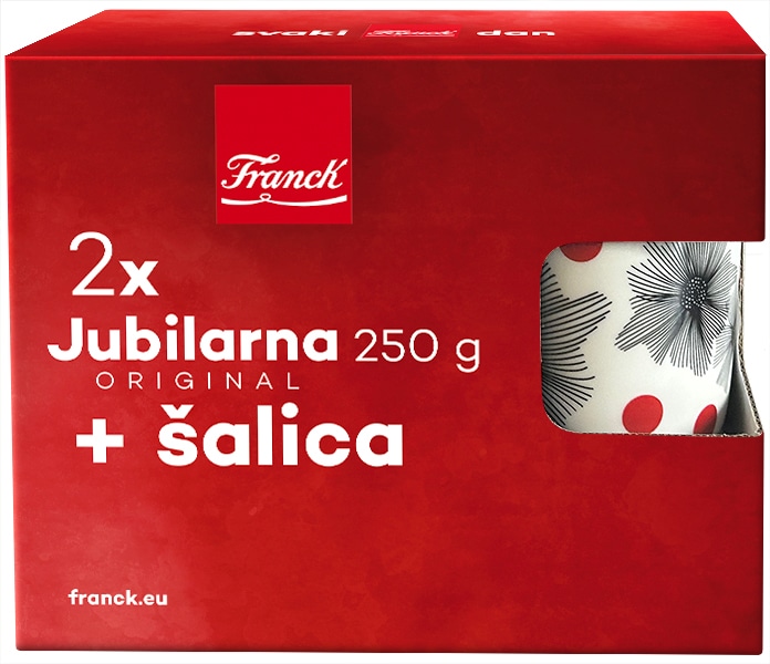 Franck Jubilarna kava 2x250g + šalica - Akcija u trgovini Konzum