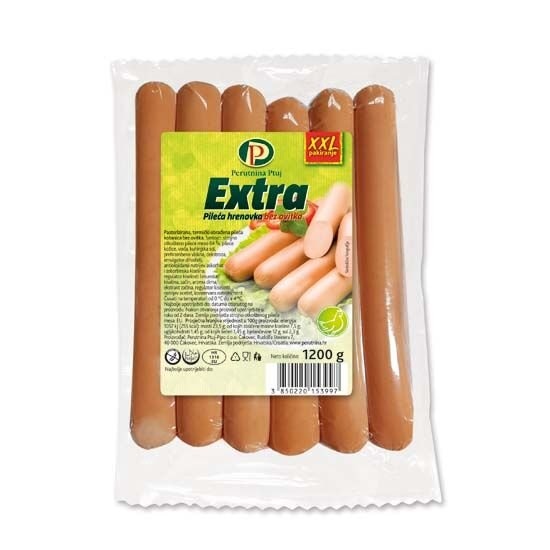 Pileća Extra kobasica ili pureća posebna 1200 g Perutnina Ptuj - Akcija u trgovini KTC