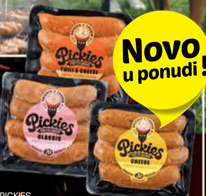 PICKIES Pileća dimljena kobasica 210 g - Akcija u trgovini Plodine