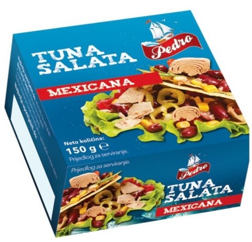 Tuna salata meksička ili mediteranska 150 g Pedro - Akcija u trgovini Stanić Diskont