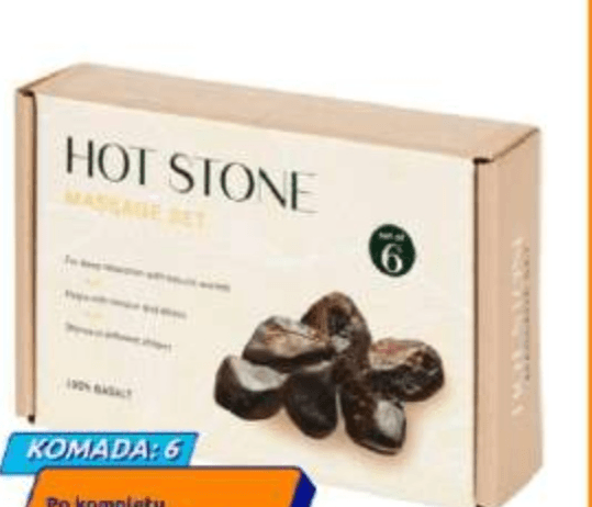 Masažno kamenje 6 komada Hot Stone - Akcija u trgovini Action
