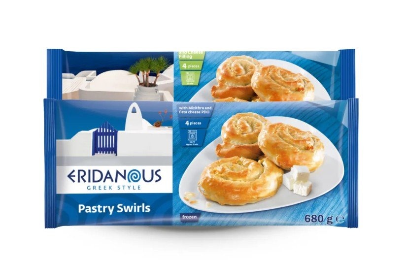 ERIDANOUS Mini pita sa sirom ili s porilukom i sirom 680 g - Akcija u trgovini Lidl