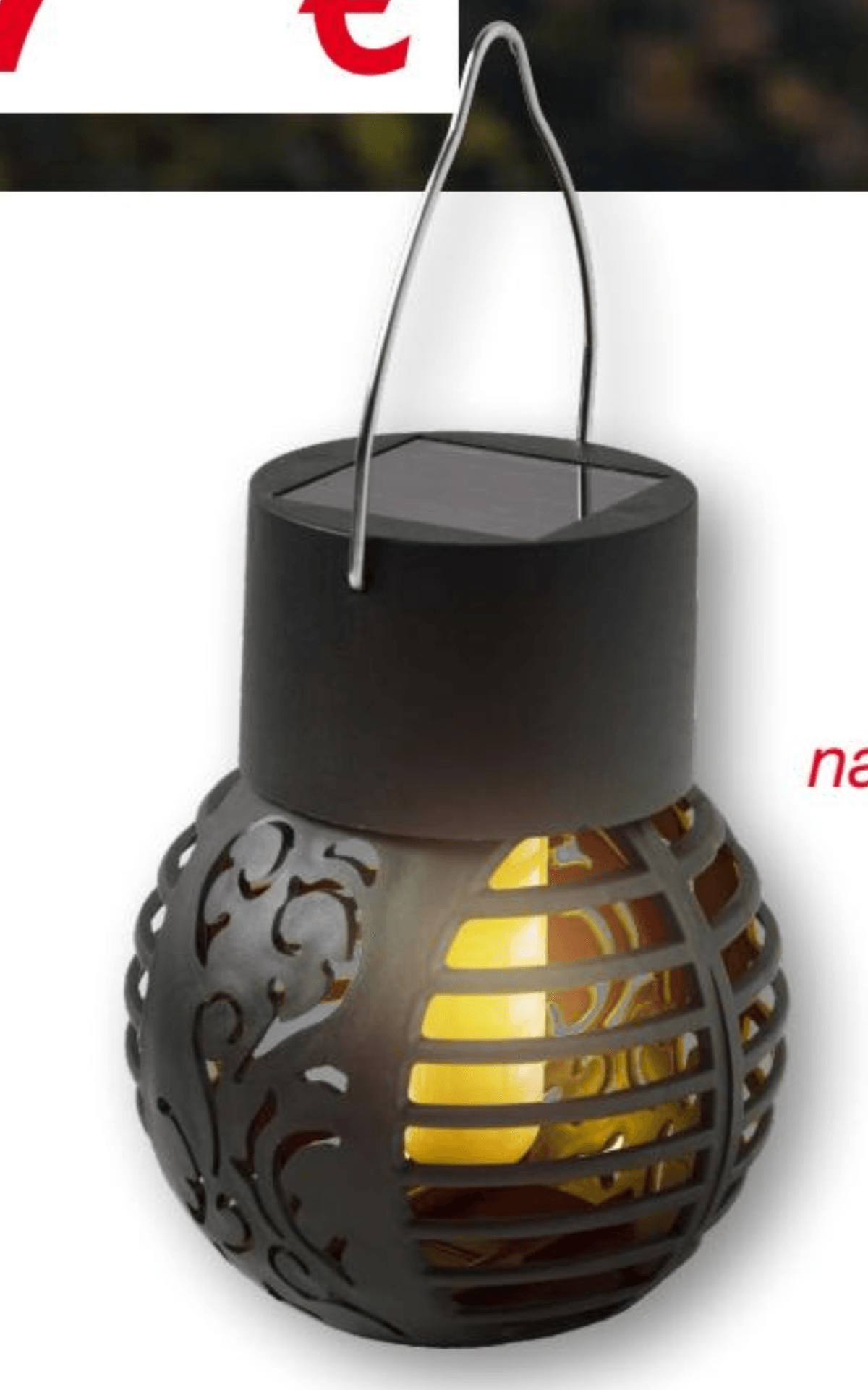 Solarna viseća svjetiljka - Akcija u trgovini Kik