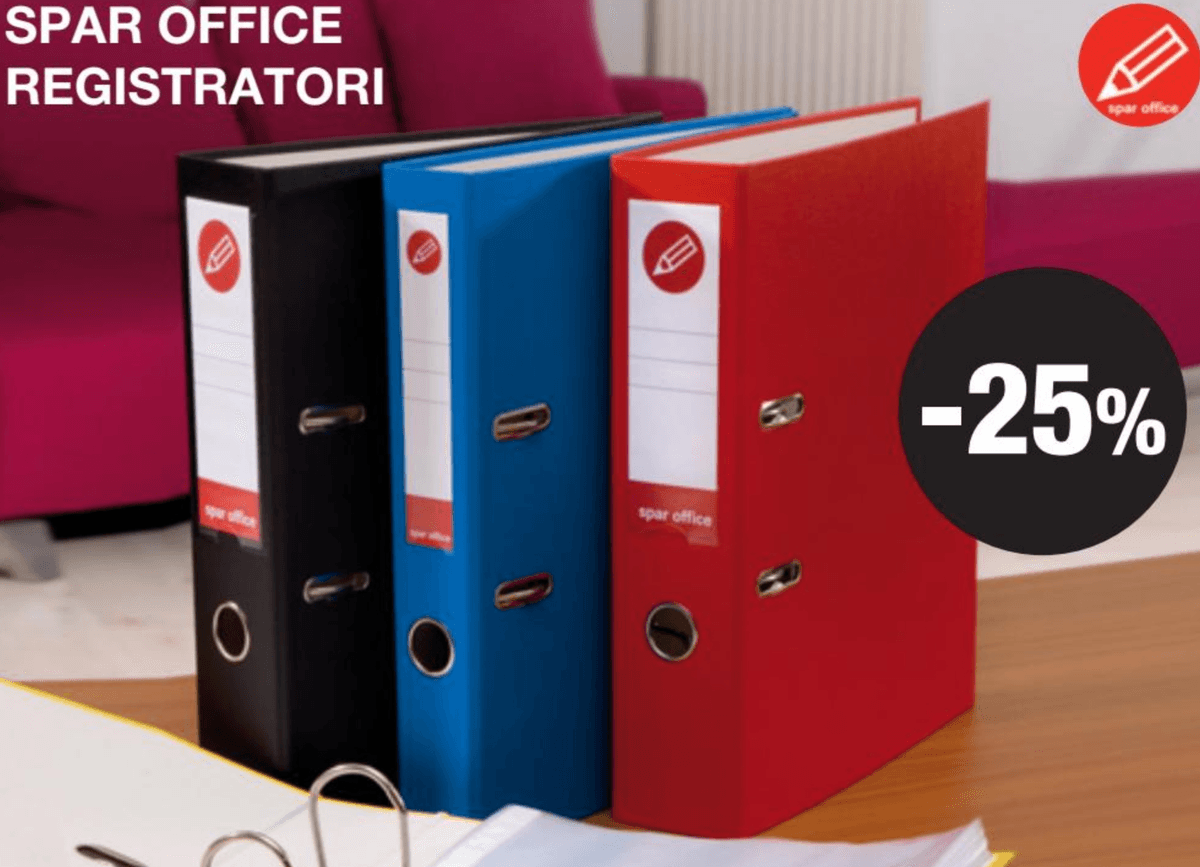Spar Office registratori - Akcija u trgovini Interspar