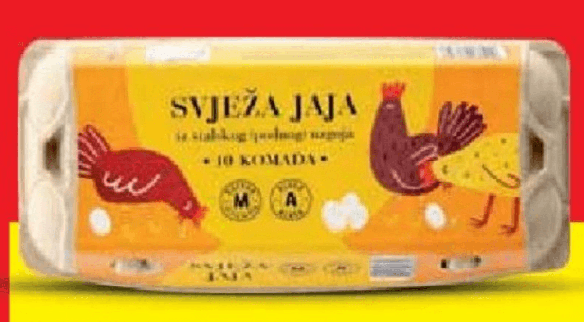 Svježa jaja 10 komada - Akcija u trgovini Lidl