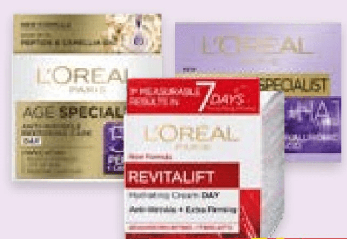 Proizvodi za njegu lica L'Oreal - Akcija u trgovini Spar