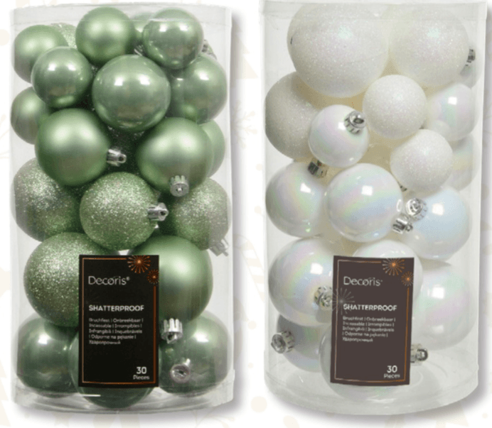 Kuglice za bor 30 kom. Decoris - Akcija u trgovini Bauhaus