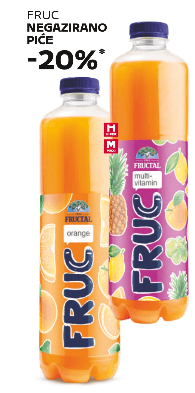 Fructal Negazirano piće - Akcija u trgovini Tommy