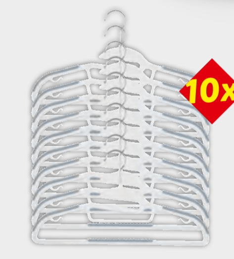 W5 Vješalice za odjeću 10 komada u setu - Akcija u trgovini Lidl