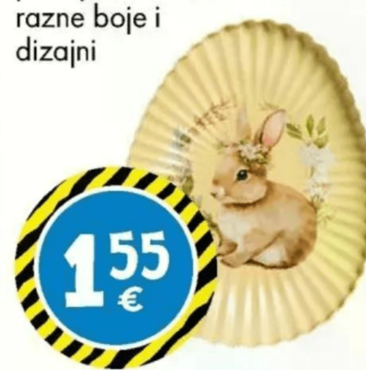 Uskrsni tanjur - Akcija u trgovini Tedi