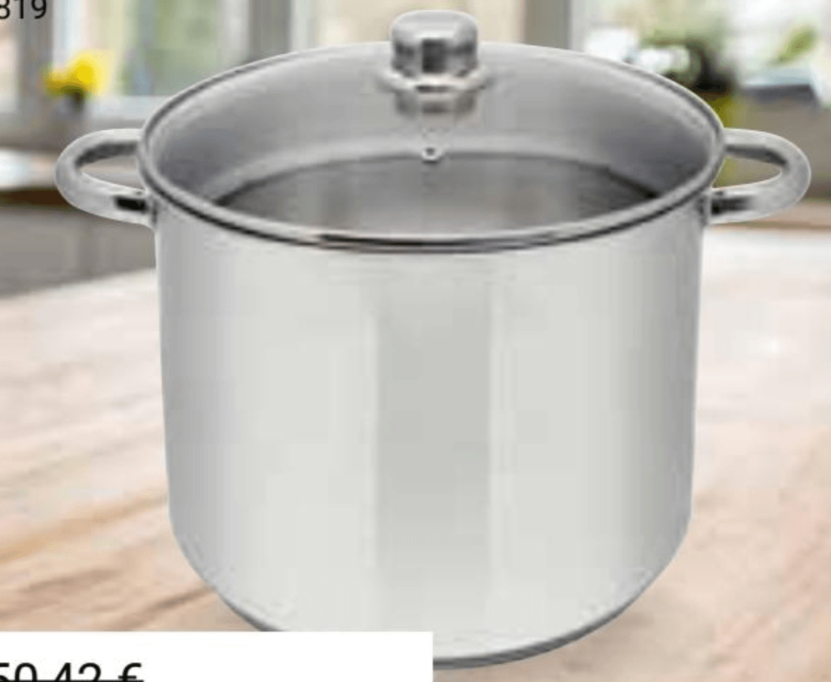 Lonac s poklopcem 15 l Fackelmann - Akcija u trgovini Pevex