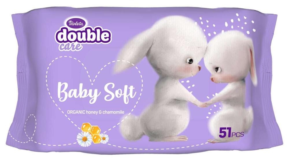 Violeta Double Care Soft vlažne maramice 51/1 - Akcija u trgovini Bipa