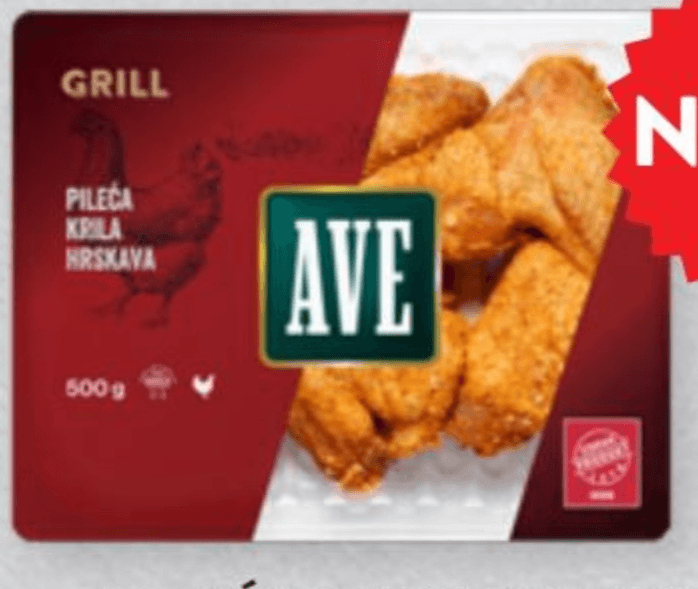Pileća hrskava krila 500 g AVE - Akcija u trgovini Spar