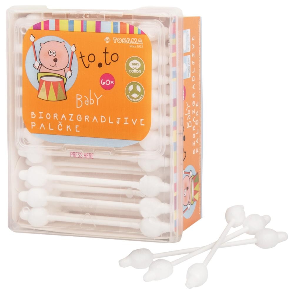 Dječji štapići za uši To.to 60 kom - Akcija u trgovini KTC