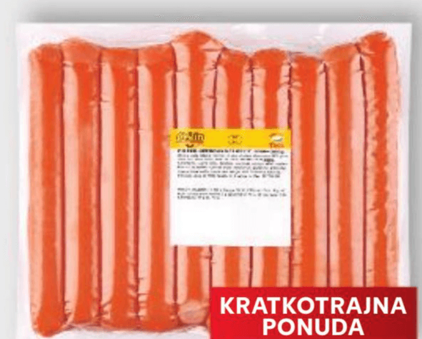 Cekin Pileće hrenovke 1,2 kg Akcija u trgovini Kaufland