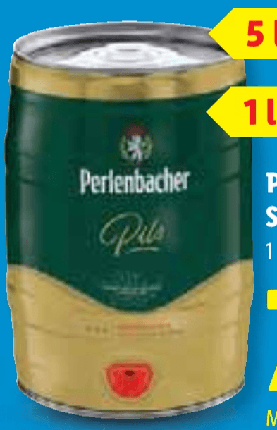 PERLENBACHER Svijetlo pils pivo 5 l - Akcija u trgovini Lidl