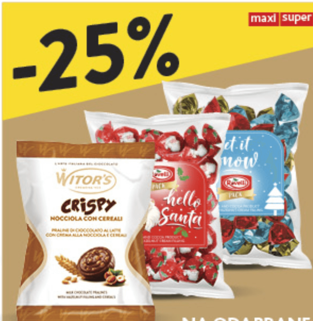 Odabrane božićne praline u vrećici - Akcija u trgovini Konzum