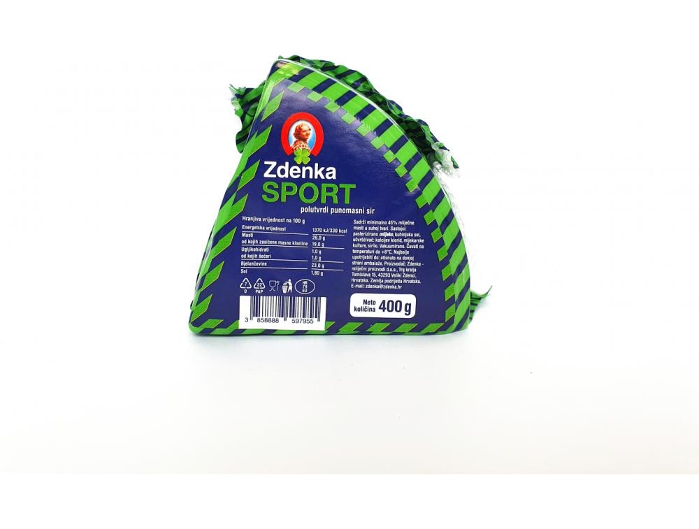 Zdenka Sport sir 400g - Akcija u trgovini Konzum