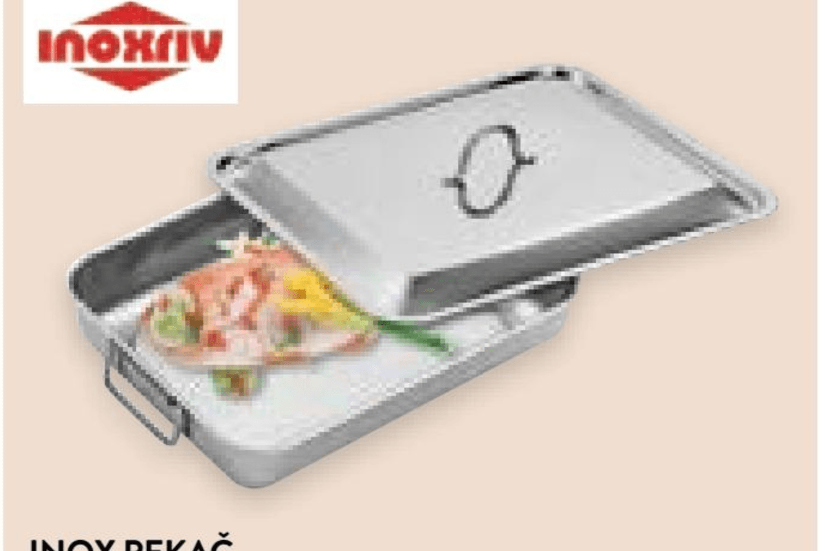 Inox pekač s poklopcem i ručkama 1 kom - Akcija u trgovini Spar