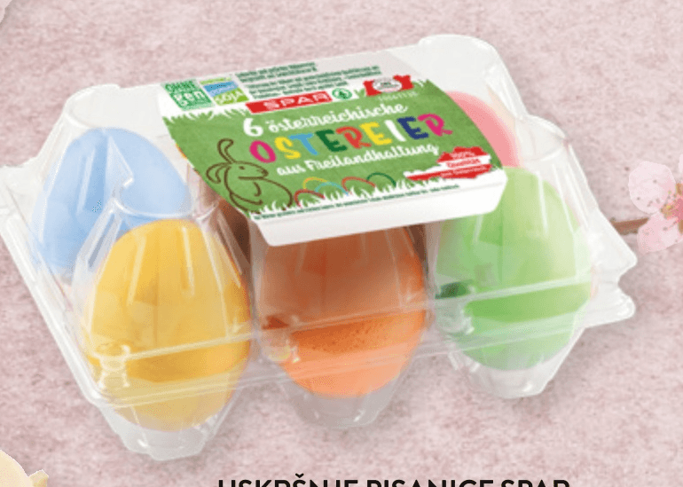 Uskršnje pisanice Spar 6 komada - Akcija u trgovini Spar