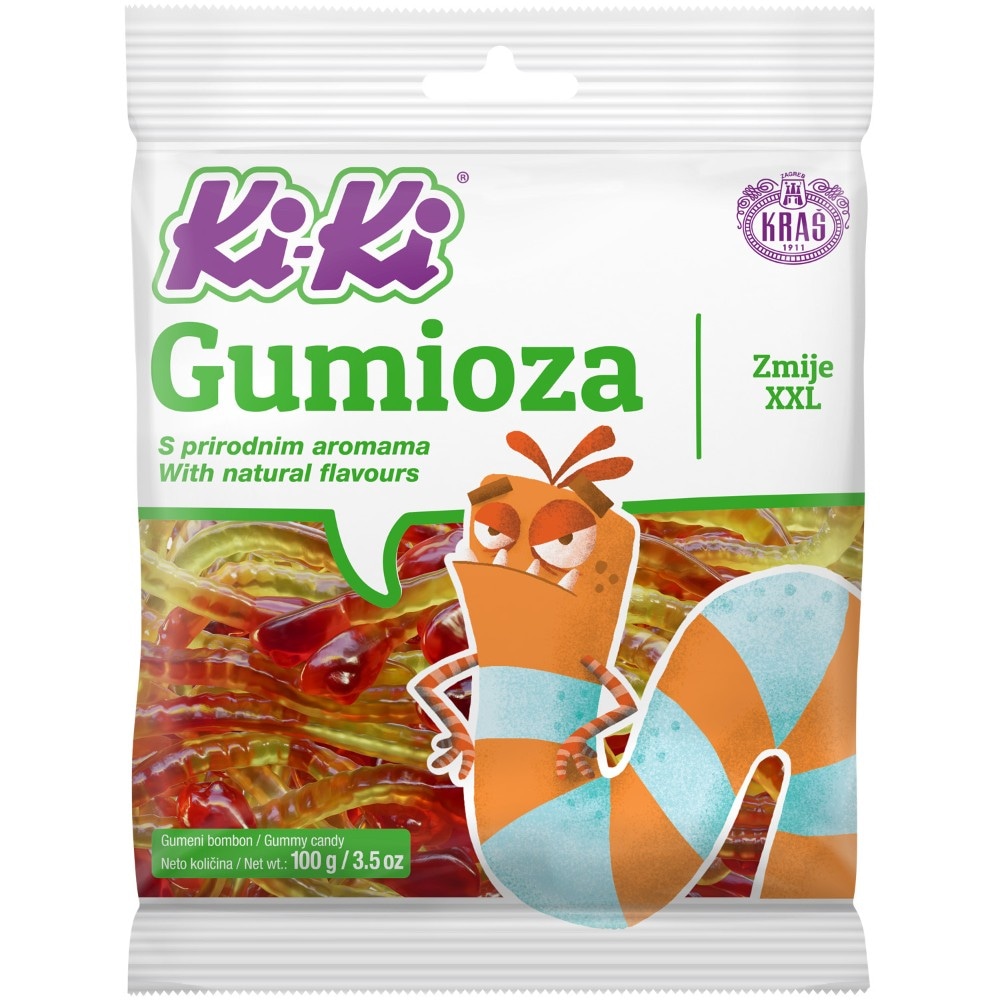 Ki-Ki Gumioza Zmije 100 g Kraš - Akcija u trgovini Djelo