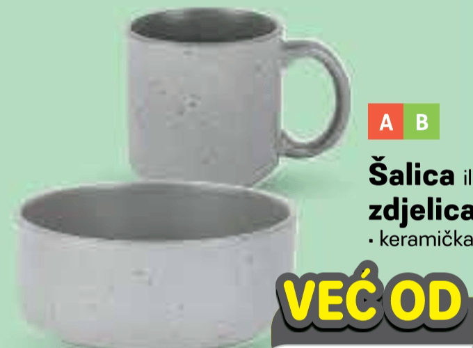 Šalica ili zdjelica - Akcija u trgovini Plodine
