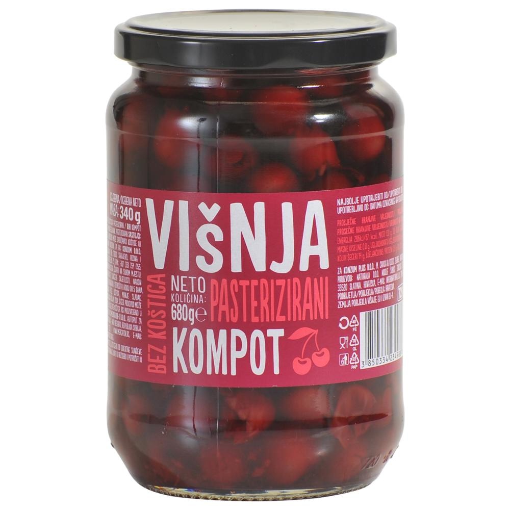 Kompot višnja bez koštica 340 g - Akcija u trgovini NTL