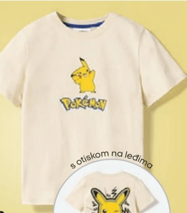Majica kratkih rukava Pokemon - Akcija u trgovini Pepco