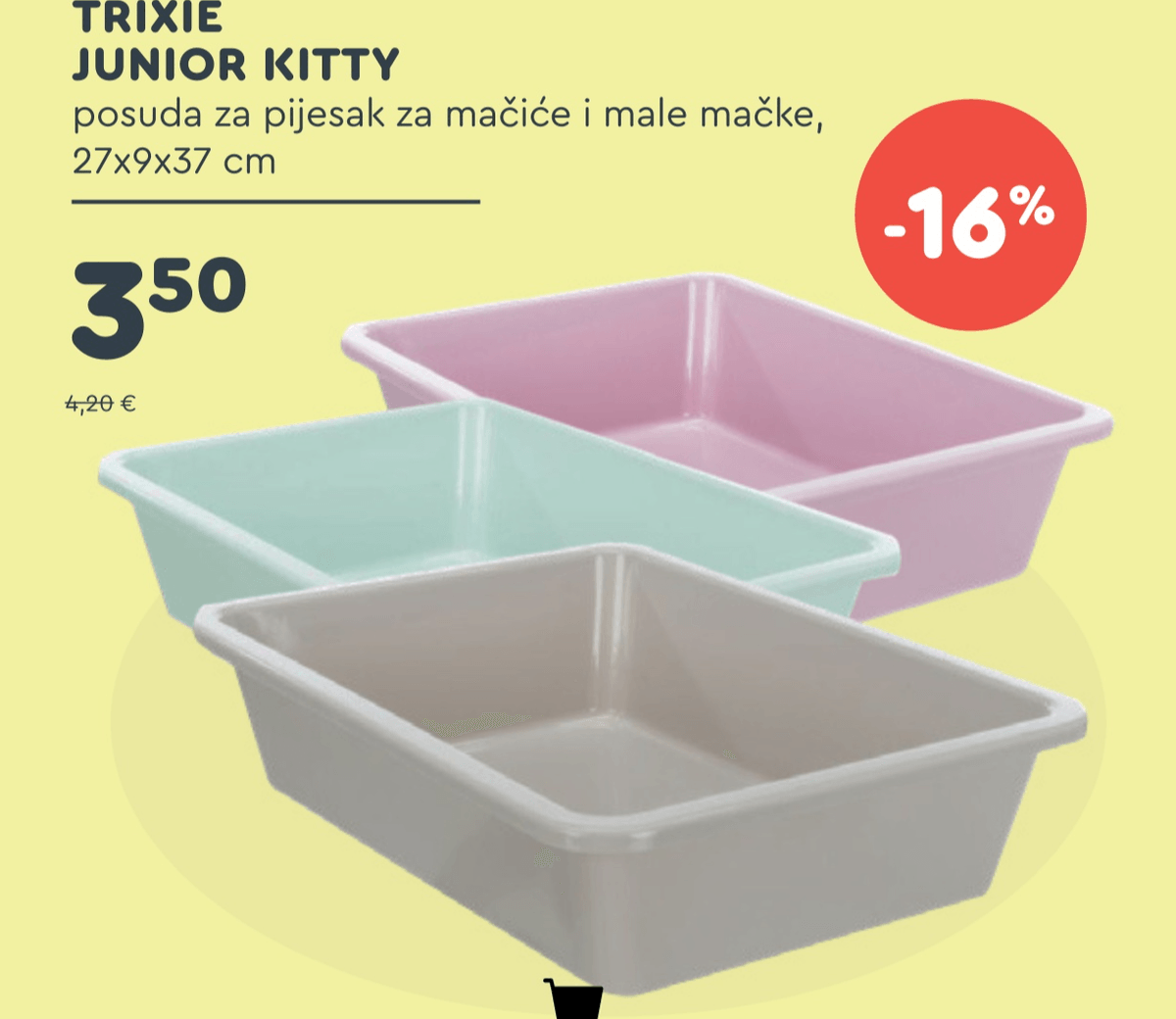 Trixie Junior Kitty posuda za pijesak - Akcija u trgovini Zoo City